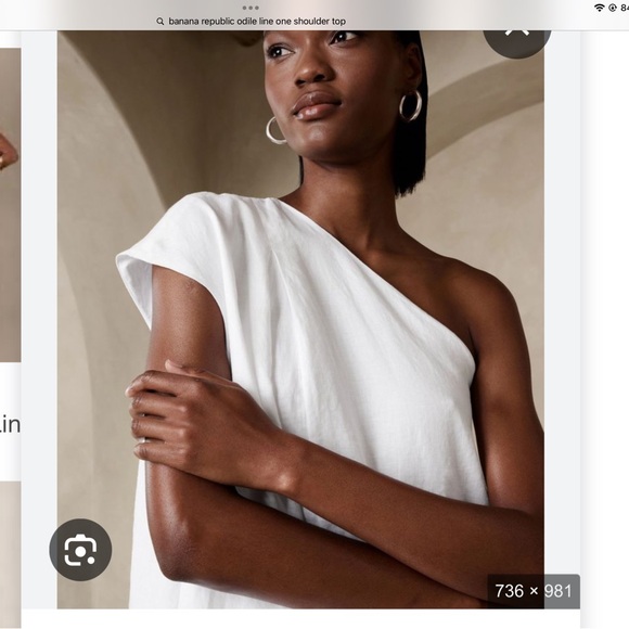 Banana Republic Odile linen one shoulder top, Size small, like new - Picture 10 of 10